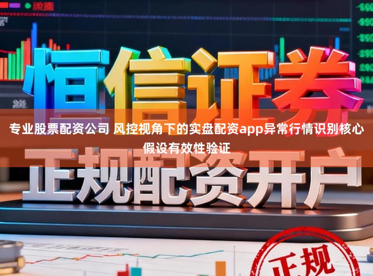 专业股票配资公司 风控视角下的实盘配资app异常行情识别核心假设有效性验证